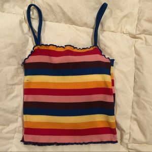Rainbow cami top